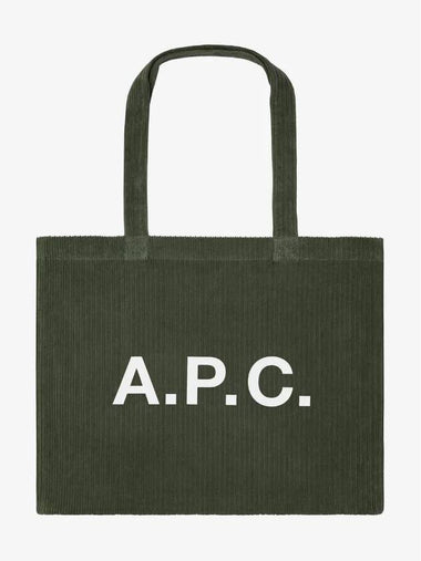 Eco Bag Diane Corduroy Tote Green - A.P.C. - BALAAN 1