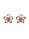 Women's Florere Stud Flower Earrings Pink - SWAROVSKI - BALAAN 1