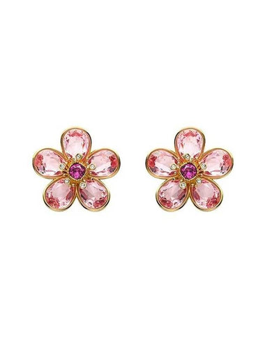 Women's Florere Stud Flower Earrings Pink - SWAROVSKI - BALAAN 1