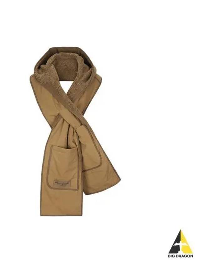 Quilted Hooded Scarf Jacket Brown JU06245WW0062 - MAISON KITSUNE - BALAAN 1