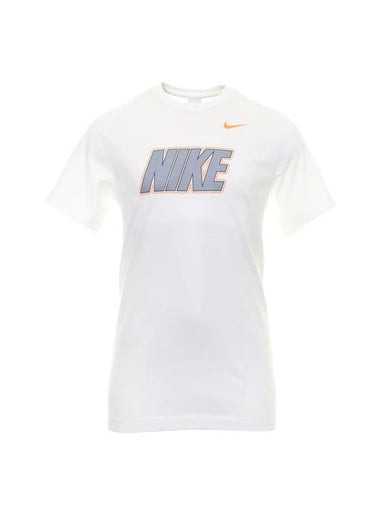 PHX Open Logo Print Cotton Short Sleeve T-Shirt White - NIKE - BALAAN 1