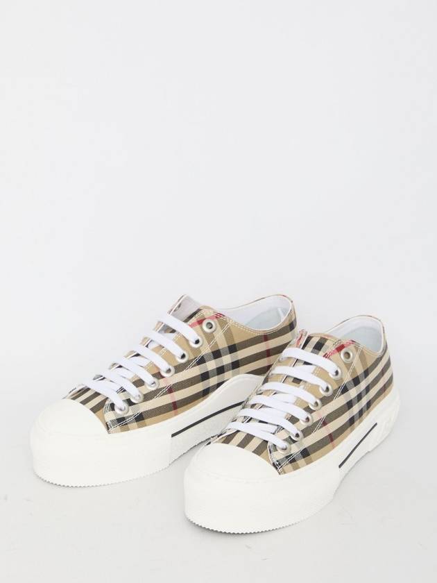 Vintage Check Cotton Sneakers Archive Beige - BURBERRY - BALAAN 6