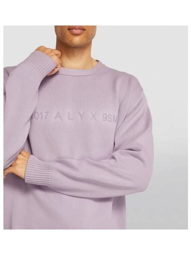 ALYX Men s Purple Logo Print Knit Sweater AAMKN0122YA02 - 1017 ALYX 9SM - BALAAN 4