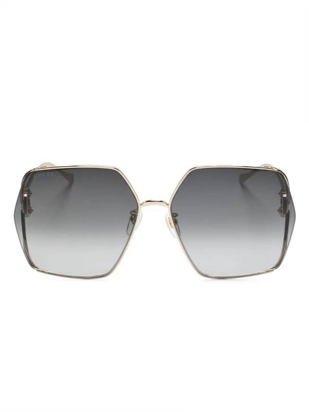 Eyewear Interlocking G Sunglasses Gold - GUCCI - BALAAN 1