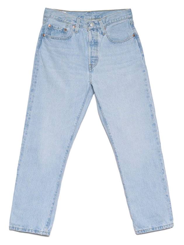 Women's Cropped Denim Jeans Blue - LEVI'S - BALAAN 1