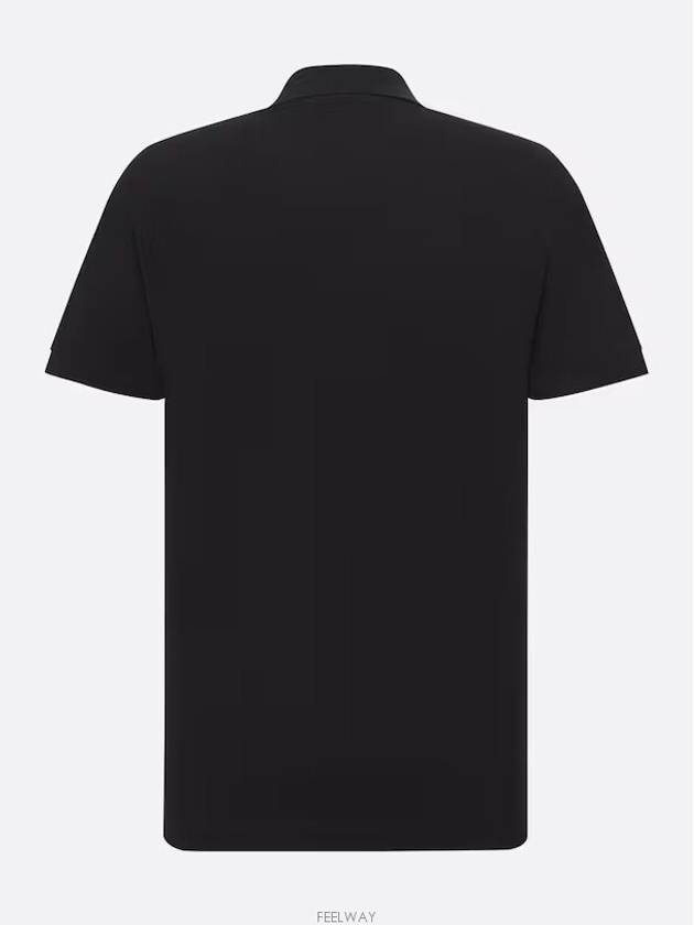 CD Icon Cotton Polo Shirt Black - DIOR - BALAAN 7