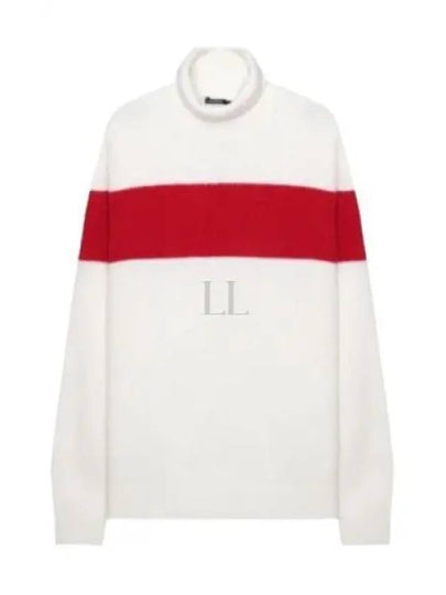 Wool Alpaca Golf Turtleneck White - J.LINDEBERG - BALAAN 2