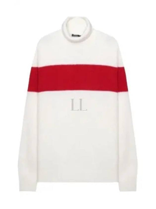 Wool Alpaca Golf Turtleneck White - J.LINDEBERG - BALAAN 2