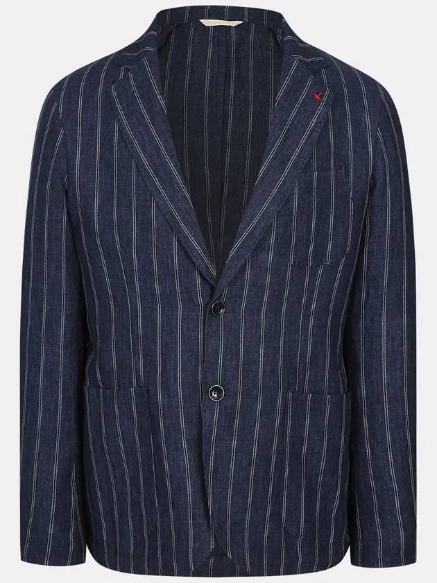 Men's Linen Striped Jacket MMJAM5T34 771 - AT.P.CO - BALAAN 9