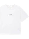 Logo Print Short Sleeve T-Shirt White - ACNE STUDIOS - BALAAN 2