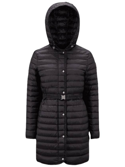 Oredonne Long Down Jacket Black - MONCLER - BALAAN 1