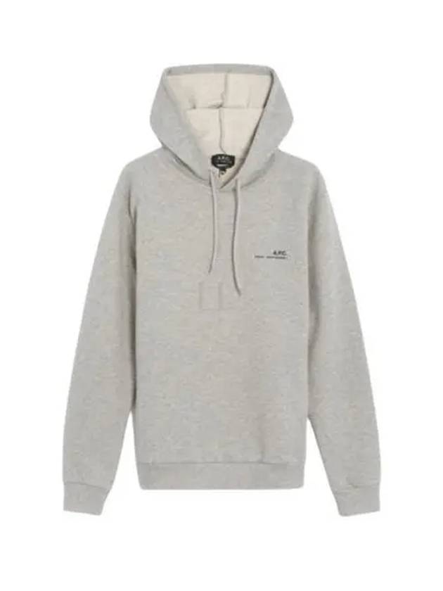 Item H Small Logo Cotton Hoodie Grey - A.P.C. - BALAAN 2