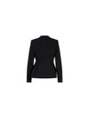 Breasted Wool Jacket Black - MAX MARA - BALAAN 3