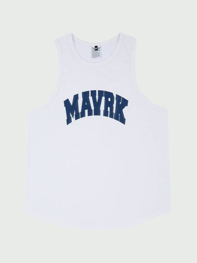 Unisex M Curved Logo Balance Sleeveless White - MAVRK - BALAAN 2