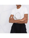 Beads Logo Round Short Sleeve T-Shirt White - MONCLER - BALAAN 6