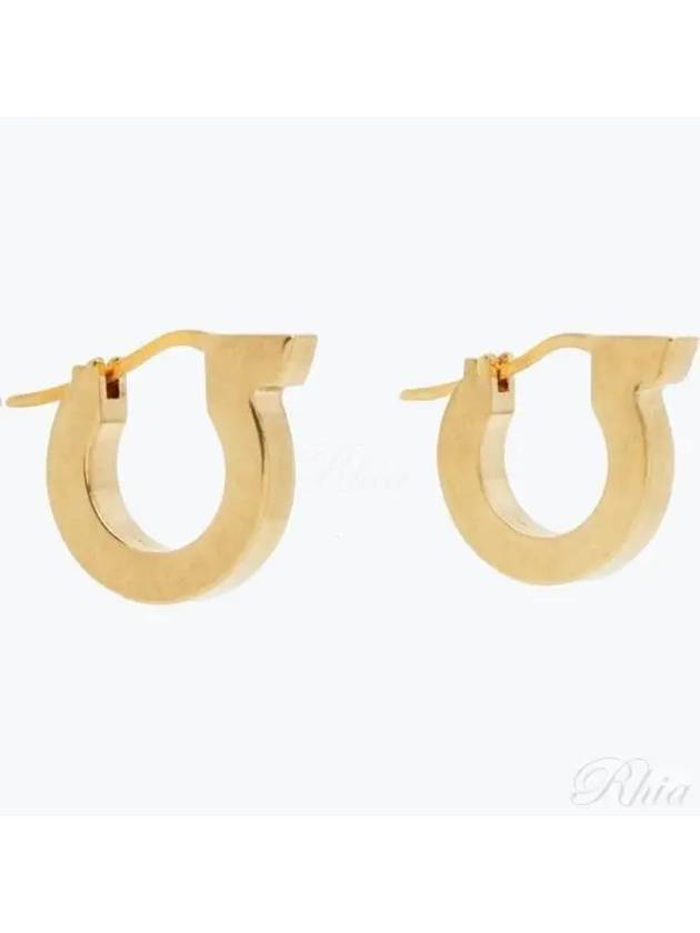 Gancini Hoop Earrings Gold - SALVATORE FERRAGAMO - BALAAN 2