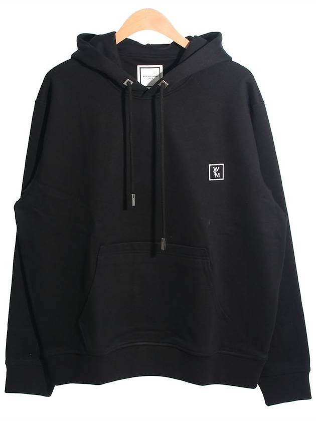 Back Logo Cotton Hoodie Black - WOOYOUNGMI - BALAAN 3