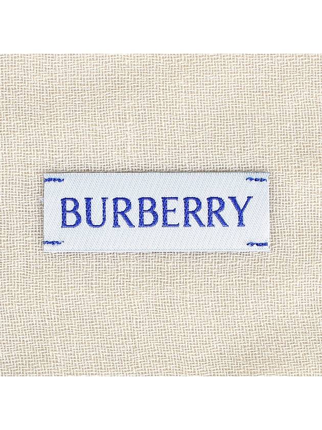 Checked Wool Scarf Beige - BURBERRY - BALAAN 5