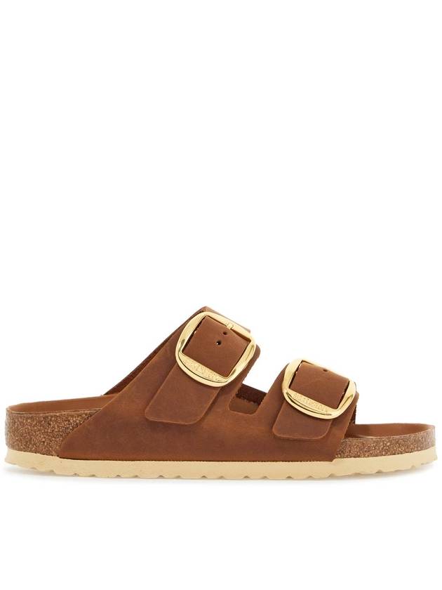 Arizona Big Buckle Slippers Cognac - BIRKENSTOCK - BALAAN 2