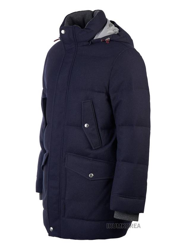 Men's Down Padded Jacket Navy - BRUNELLO CUCINELLI - BALAAN 3