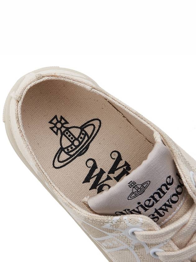 ORB Print Canvas Low Top Sneakers Beige - VIVIENNE WESTWOOD - BALAAN 8