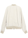 Cady Zip-Up Bomber Jacket White - TOM FORD - BALAAN 3