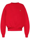 ORB Embroidery Logo Sweatshirt Red - VIVIENNE WESTWOOD - BALAAN 3