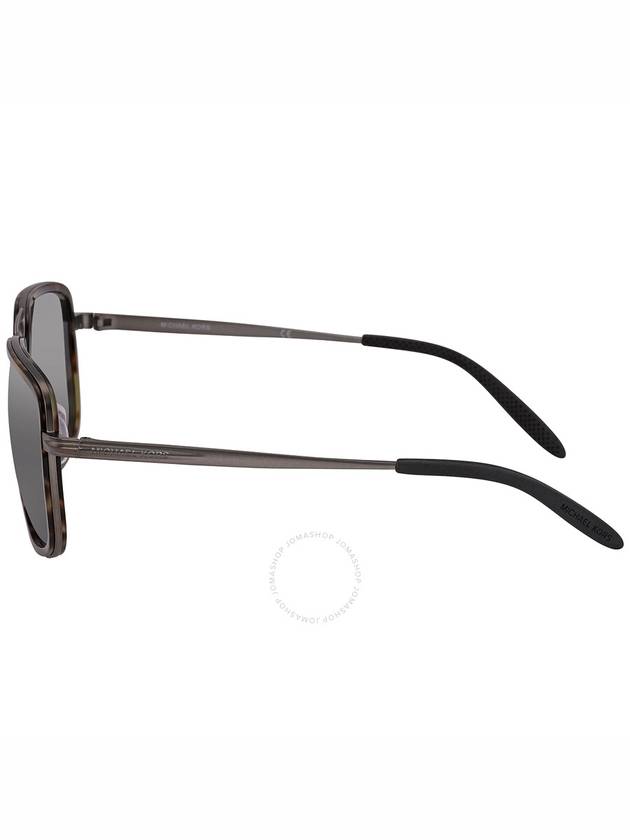 Michael Kors Del Ray Gunmetal Mirrored Rectangular Men's Sunglasses MK1110 10026G 59 - MICHAEL KORS - BALAAN 3