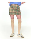 ORIGINAL MINI CHECK SKIRT BEIGE - ZIZEMUSEUM - BALAAN 2