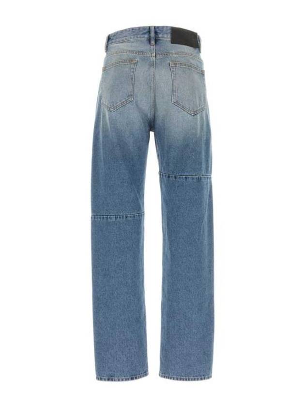 Logo Patch Straight Leg Jeans Blue - MAISON MARGIELA - BALAAN 3