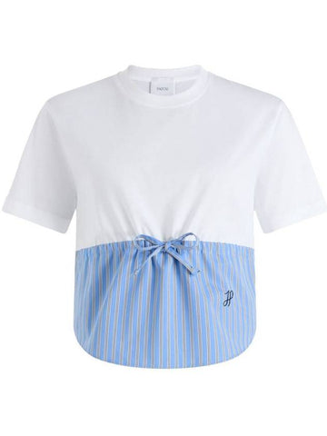 Patou Drawsgtring Waist Panelled T-Shirt Clothing - PATOU - BALAAN 1