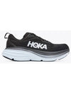 Women's Bondi 8 Wide Low Top Sneakers Black - HOKA ONE ONE - BALAAN 2