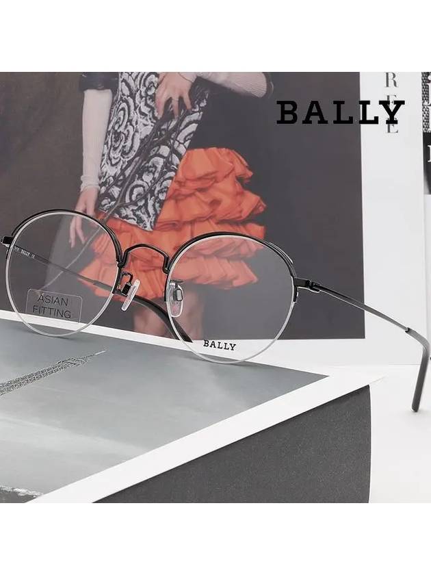 Glasses frame BY5009H 001 semirimless black Asian fit - BALLY - BALAAN 2