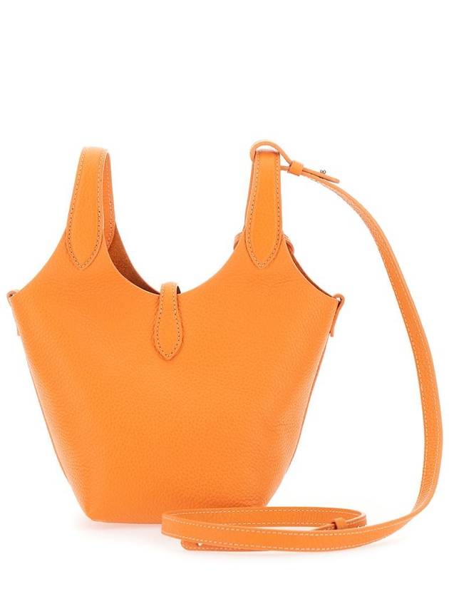 'Play' Orange Handbag With Removable Shoulder Strap And Pony Embroidery On The Front In Leather Woman - POLO RALPH LAUREN - BALAAN 2