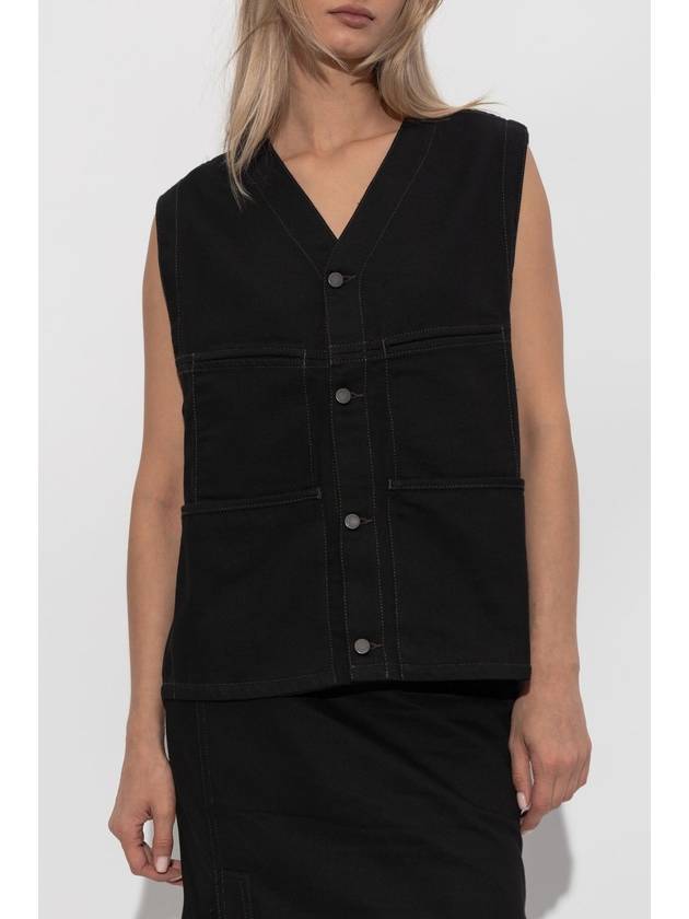 Lemaire Denim Vest, Women's, Black - LEMAIRE - BALAAN 3