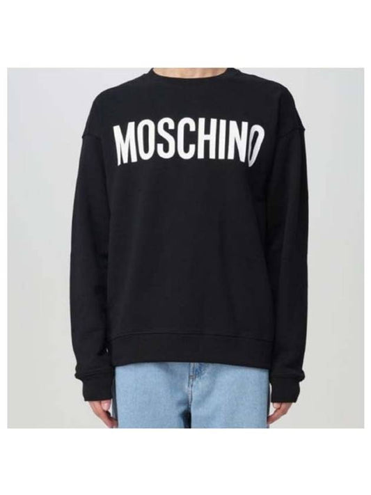 Logo Sweatshirt Black - MOSCHINO - BALAAN 2