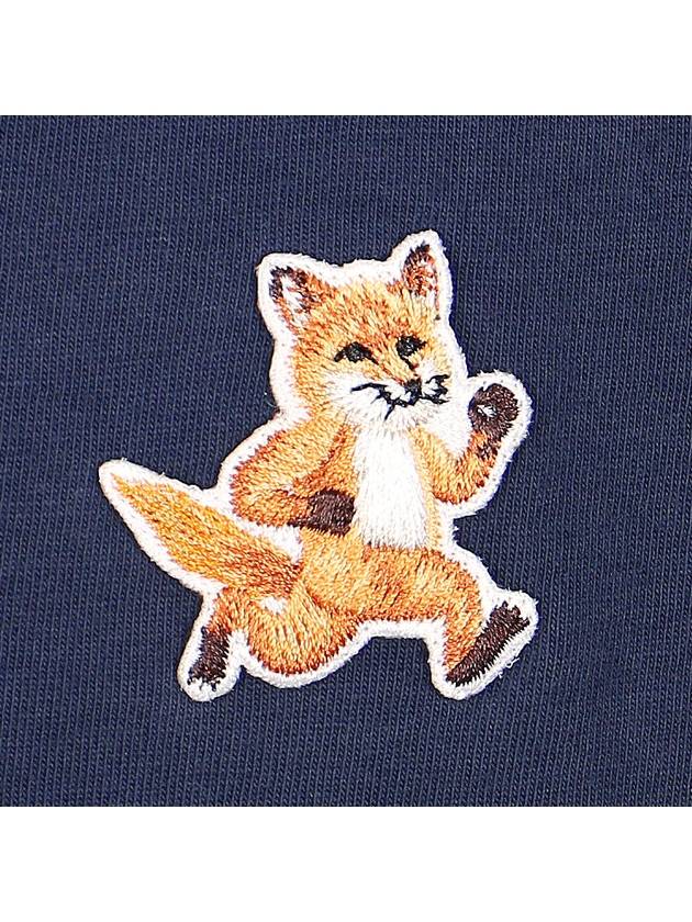 Speedy Fox Patch Comfort Short Sleeve T-Shirt Ink Blue - MAISON KITSUNE - BALAAN 6