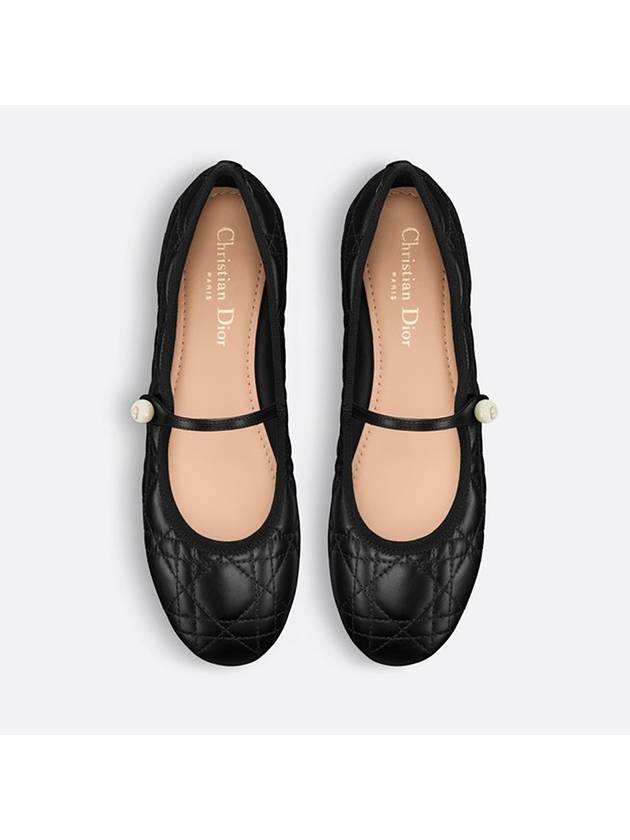 Quilted Cannage Lambskin Ballet Flats Black - DIOR - BALAAN 4