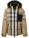 Check Reversible Hooded Padding Beige - BURBERRY - BALAAN 2