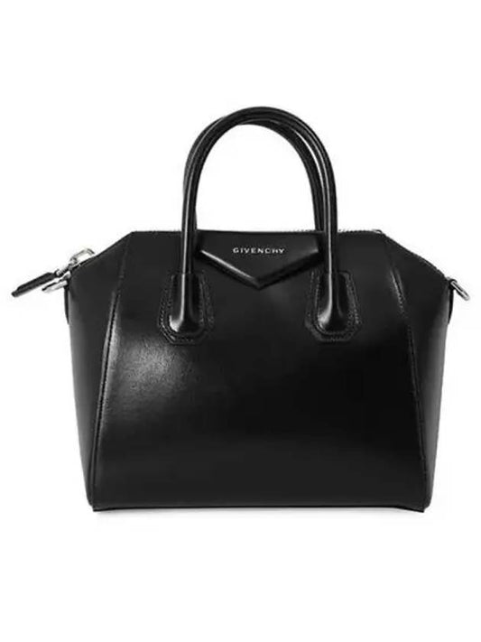 Antigona Calfskin  Small Tote Bag Black - GIVENCHY - BALAAN 2