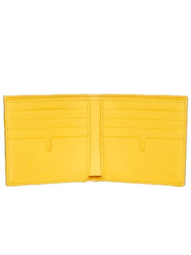 Check Half Wallet Yellow - BURBERRY - BALAAN 4