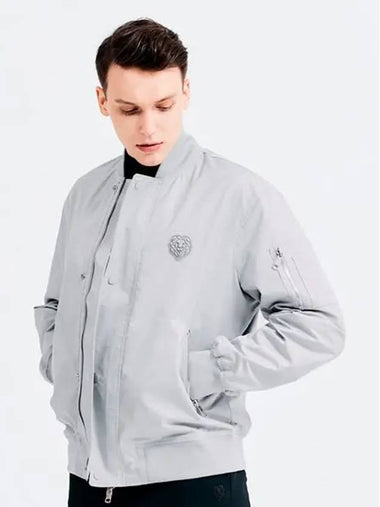 Golf Unisex Solid Stadium Jacket Gray - HENRY STUART - BALAAN 1