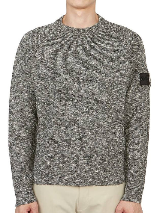 Shadow Project Waffen Patch Badge Knit Top Black - STONE ISLAND - BALAAN 2