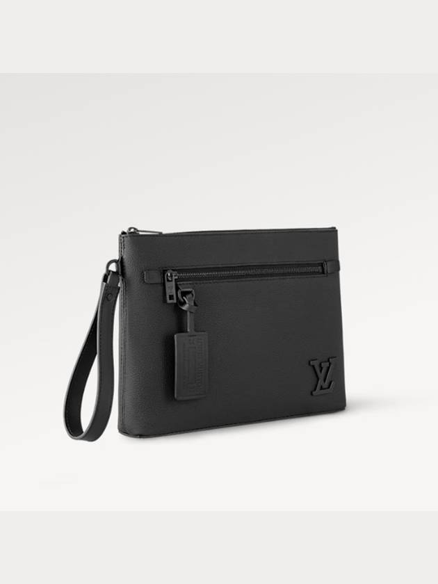 Louis Vuitton Lv Aerogram Ipad Clutch Bag Black - LOUIS VUITTON - BALAAN 3