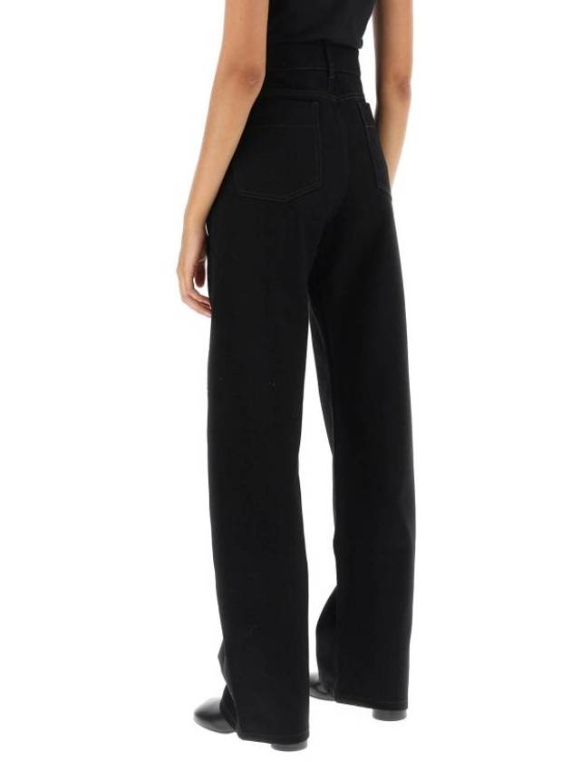 High Waist Curved Jeans Black - LEMAIRE - BALAAN 4