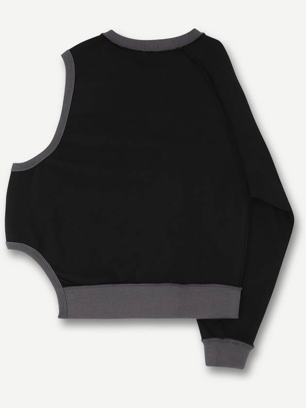 NX Asymmetry Sweatshirts Black - YOUCHE PRET A PORTER - BALAAN 3