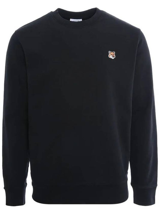 Fox Head Patch Regular Sweatshirt Black - MAISON KITSUNE - BALAAN 2