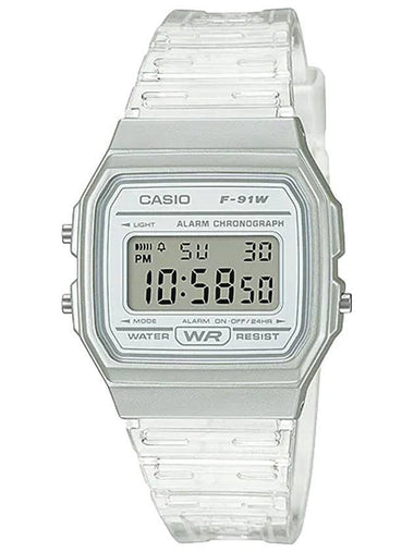 Transparent Electronic Urethane Digital Watch Clear - CASIO - BALAAN 1