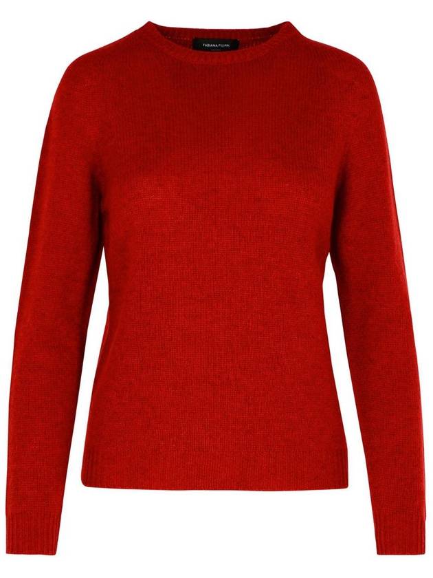 Fabiana Filippi Red Cashmere Sweater - FABIANA FILIPPI - BALAAN 1