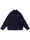 Wiz Collection Wizard Quilted Zip Up Jacket NAVY - MALBON GOLF - BALAAN 1